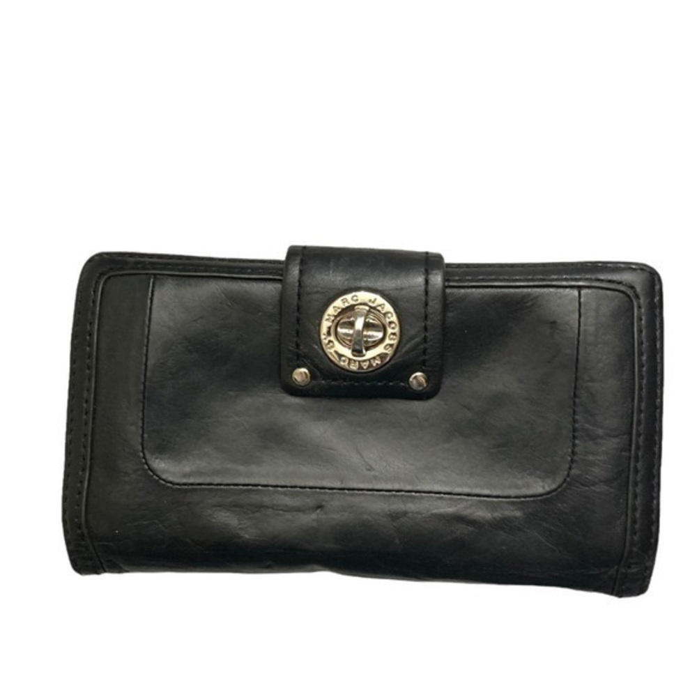 Marc by mark jacobs black leather wallet